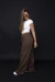 Wide Leg Marrom Linha - loja online