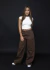 Wide Leg Marrom Linha - comprar online