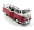 MINIATURA VOLKSWAGEN KOMBI SAMBA DE LUXO 1/24 MAISTO (BRANCO/VERMELHO) - loja online