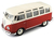 Imagem do MINIATURA VOLKSWAGEN KOMBI SAMBA DE LUXO 1/24 MAISTO (BRANCO/VERMELHO)