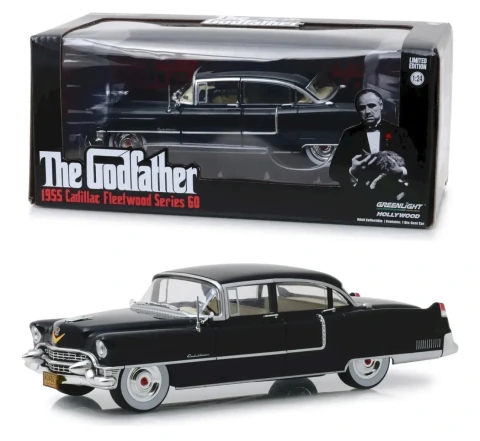 Miniatura Greenlight The Godfather - Poderoso Chefao - 1955 Cadillac Fleetwood Séries 60 - escala 1/24
