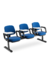 Conjunto cadeira auditório longarina 4110 UE - 3 L - Linha Start - Cavaletti