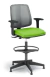 Cadeira Giratória Stool 43122 SRE, Aranha Nylon, c/ Sapata, Encosto em Tela, Braço SL,