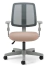 Cadeira para escritório executiva giratória 43503 - Assento com regulagem de altura - Encosto fixo - Linha Flip Light - Braço SL New PP - Estru. cinza