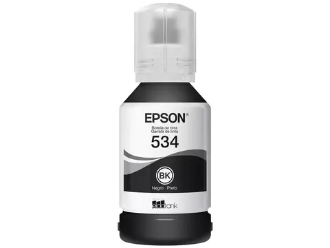 Garrafa de Tinta Epson EcoTank T534120 Preta - Original Refil