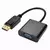 CB0237SK - Conversor Displayport Macho Para VGA Fêmea 25 Centímetros Preto AT-DP-VGA SHINKA