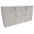Imagem do Armário Baixo de 2 Portas e 2 Gavetas para Pasta Suspensa - Tampo 25mm - 1353mm x 425mm x 740mm Dal Prá
