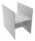 Guichê Atendimento - Base Atendimento Reta Uma Posição De Trabalho C/ Atendimento - 830mm X 1265mm X 1200mm