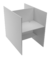Call Center - Base Dupla Reta Duas Posições De Trabalho - 830mm X 1265mm X 1200mm