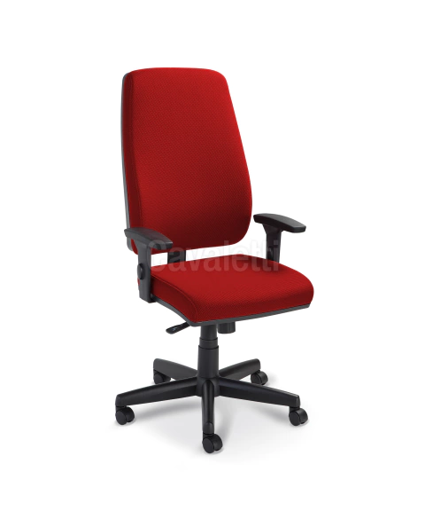 Cadeira para escritório giratória presidente 38001 L Syncron - Linha Pro - Braço SL - Cavaletti - Base Polaina