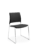 Cadeira para escritório fixa aproximação 34006 A - Estofada - Estrutura Cromada - Linha Go - Cavaletti