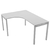Mesa Angular Click Direita - Tampo 25mm - 1200mm X 1400mm X 740mm