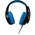 Headset Gamer Warrior 2.0 com LED USB Preto e Azul - PH244 na internet