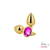 Plug Anal Metal Redondo Dourado - Pequeno