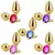 Plug Anal Metal Redondo Dourado - Pequeno - comprar online