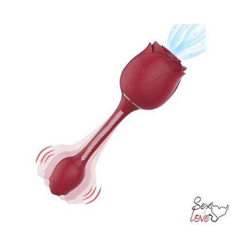 Vibrador Immortal Flower Ponto G e Sugador - USB