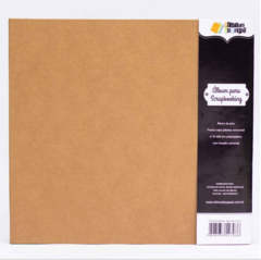 Álbum Pino 30,5x30,5cm Kraft - Oficina do Papel