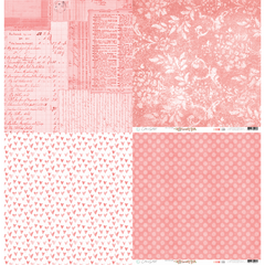 Kit de papéis Básico Cherry 30,5x30,5cm, 5 Folhas - Coleção GARDEN - Carina Sartor - comprar online