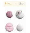 Bottons "Amor infinito" – Nossa História– JuJu Scrapbook