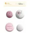 Bottons "Amor infinito" – Nossa História– JuJu Scrapbook