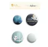 Bottons "Meu presente" –Nossa História– JuJu Scrapbook