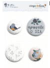 Bottons Aproveite o Dia - Coleção Carpe Diem - Juju Scrapbook