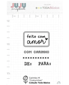 Carimbo M Costurinhas - Coleção Toda Básica | JuJu Scrapbook