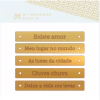 Aplique de Tags em Acrílico Dourado - Coleção My City - My Memories Crafts
