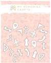 Kit de Acrílicos Adesivados - Coleção Meus Destinos - My Memories Crafts
