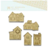 Kit de Madeiras de Casinhas My Memories From Christmas - My Memories Crafts