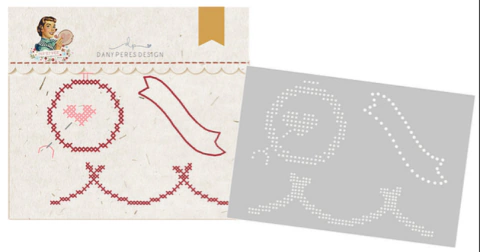 Gabarito Para Costura AMOR BORDADO Coleção Homemade Love - Dany Peres