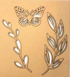 Chipboard Adesivado Florescer COLEÇÃO FELICIDADE - DANY PERES DESIGN