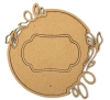 Chipboard Adesivado Moldura Curva COLEÇÃO FELICIDADE - DANY PERES DESIGN