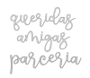 Chipboard Palavras Coleção B.F.F - DANY PERES DESIGN