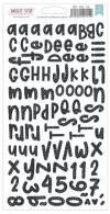 Chipboards Adesivados Letras & Números - Coleção Dolce Vita - Dany Peres