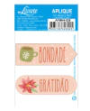 Aplique em Papel em MDF Plaquinhas - Coleção Noel Gnomo - Litoarte