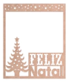 Cardboard Moldura Feliz Natal - Litoarte