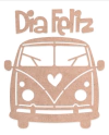 Cardboard Kombi - Coleção Good Vibes - Litoarte