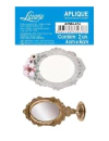 Aplique em Papel em MDF Espelhos - Coleção Shabby Chic - Litoarte