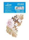 Aplique em Papel em MDF Flores - Coleção Farm House - Litoarte