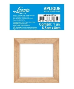 Aplique em Papel em MDF Moldura - Litoarte