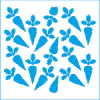 Stencil Cenouras - Litoarte