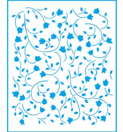 Stencil Flores VI - Litoarte