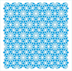 Stencil Textura Mandala Cobogó - Litoarte
