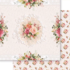 Folha para Scrapbook, Rosas - Litoarte