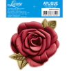 Aplique em Papel em MDF, Flor Rosa Vermelha 3D - Litoarte