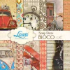 Bloco de Papéis para Scrapbook, 15x15 cm - Coleção Homem Vintage - Litoarte