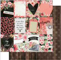 Kit de papéis 30,5x30,5cm, 5 Folhas - Coleção Amor Love Story - Litoarte na internet