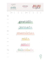 Enfeite Acrílico Gratidão - Coleção Terra dos Sonhos- JuJu Scrapbook