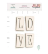 Chipboard Off-White LOVE - Coleção Terra dos Sonhos - Juju Scrapbook